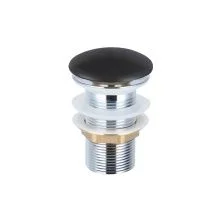 Vincea Донный клапан click clack, без перелива, черный матовый DBS0-216MB