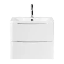 BelBagno Тумба с раковиной ACQUA 60 см, подвесная Bianco Lucido, белая раковина