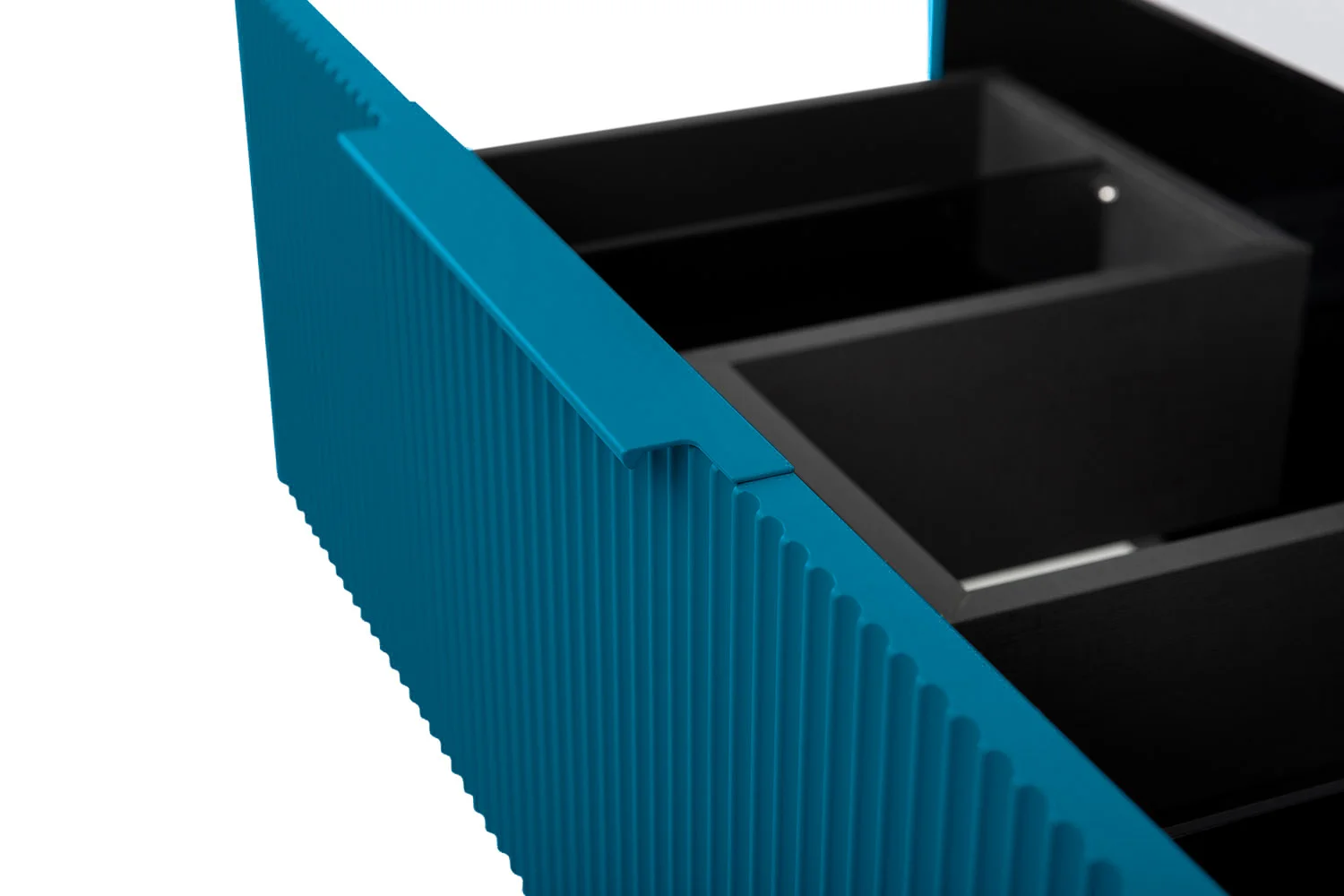 Приобрести cezares тумба подвесная с раковиной premium 70 см plisse blu petrolio, голубая 55418