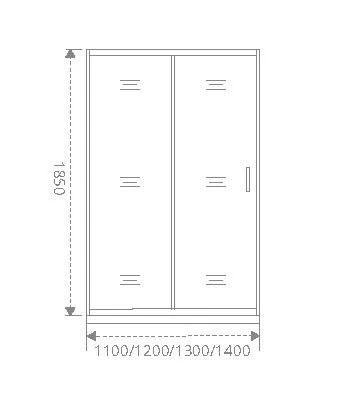 Приобрести bas душевая дверь neo 1300х1850 мм l\r wtw-130-c-ch