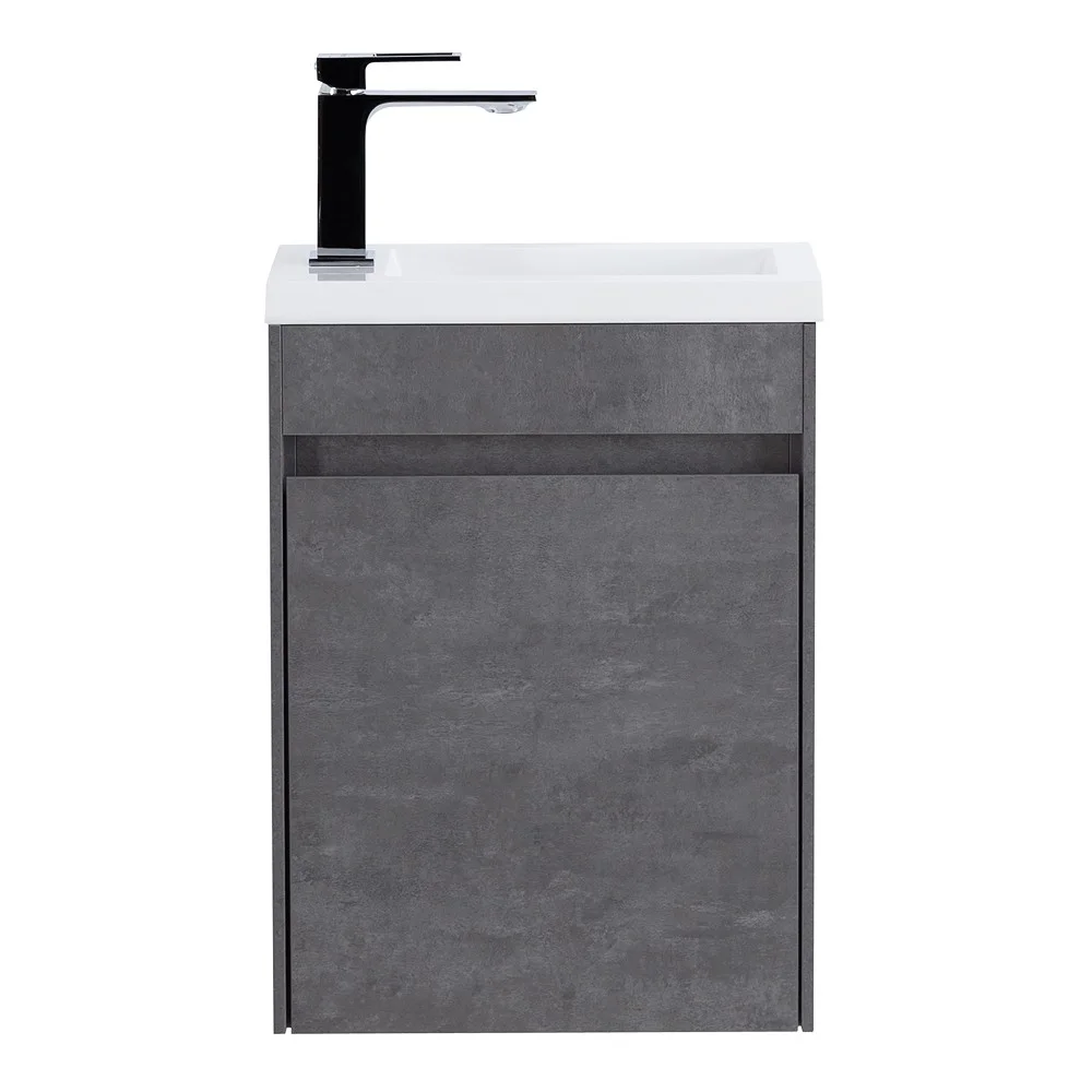 Приобрести belbagno тумба с раковиной pietra mini 40 см, подвесная с дверью 40-r stucco cemento, белая раковина