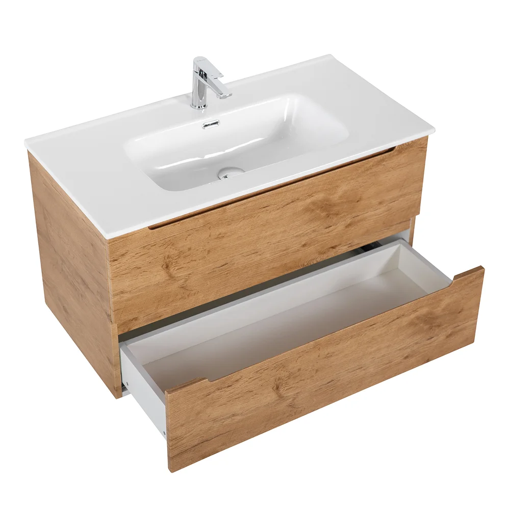 Приобрести belbagno тумба с раковиной etna 100 см, подвесная rovere nature, белая раковина