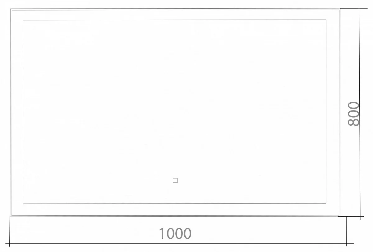 Приобрести azario зеркало сантана 1000*800, белый, сенсорный включатель, фр-00002162