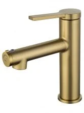 Смеситель для раковины с функцией полоскания WONZON & WOGHAND, Брашированное золото (WW-H1017-BG)