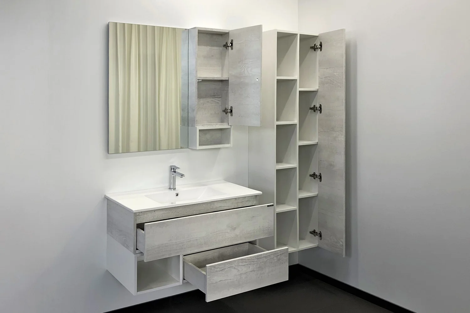 Приобрести сomforty тумба с раковиной "турин-90" дуб белый