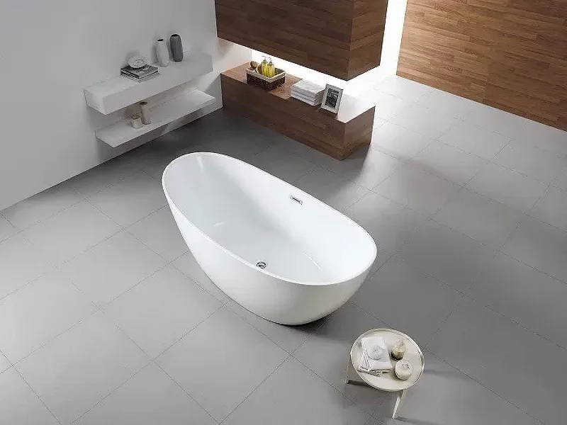 Приобрести акриловая ванна azario glasgow 166х78 см, отдельностоящая gla16778