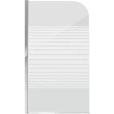 Grossman Шторка для ванны 80х140 см, хром/узор GR-100P