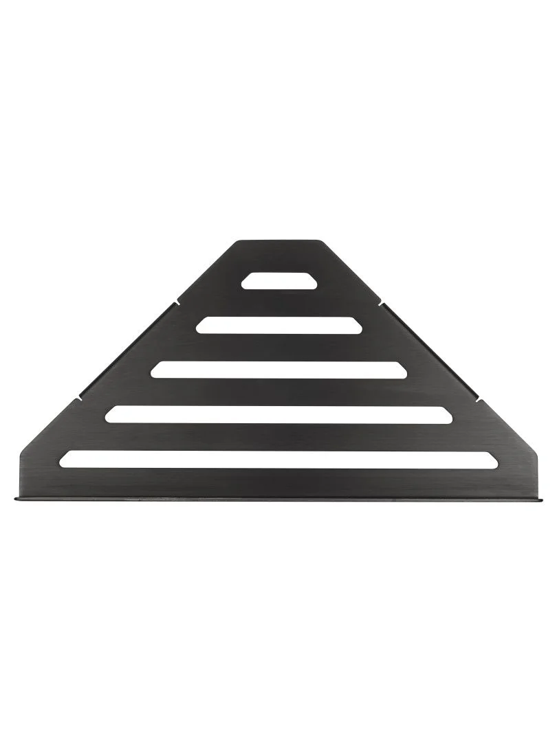 Приобрести полка для ванной угловая wonzon & woghand, темный графит (ww-6132-bgm)