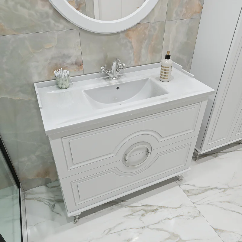 Приобрести caprigo тумба с раковиной напольная valletta 100 см, белая 35319-sf027