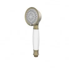 IDDIS Душевая лейка Oldie 3F, 245мм, трехрежимная, бронза\белый OLD3F01i18