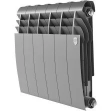Royal Thermo Радиатор биметаллический BiLiner 350 /Silver Satin ( серебристый ) - 6 секц.