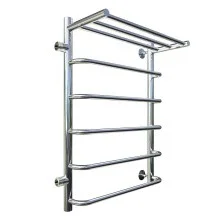 Тругор Водяной полотенцесушитель Идеал П6 500х800 мм L ПМ1 с полкой и боковым подводом, хром 00-00026991