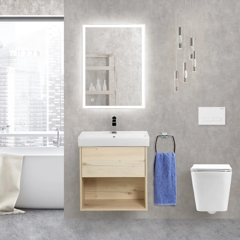 Приобрести belbagno зеркало 60х80 см spc-grt-600-800-led-tch