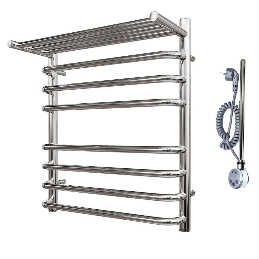 Приобрести полотенцесушитель электрический point 500х600 нептун с полкой п7, хром pn09156spe