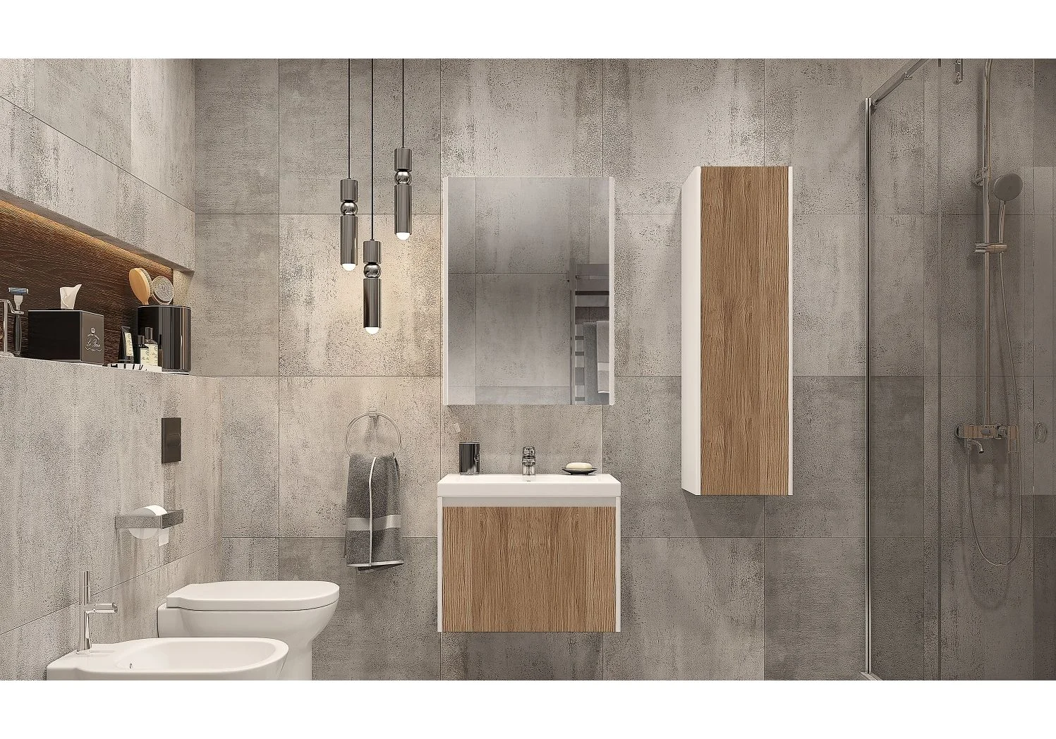 Приобрести тумба подвесная с раковиной velvex klaufs 60 см tpkla.60.1y-617.216, белый/дерево