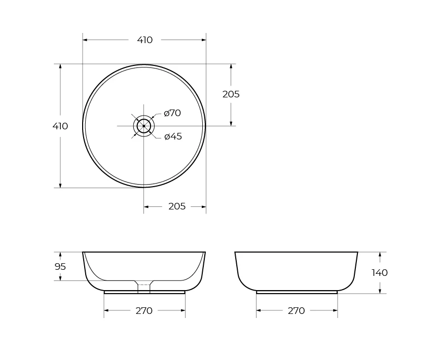Приобрести belbagno накладная раковина 41х41 см, серая bb1315-h311