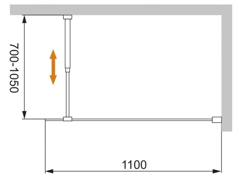 Приобрести cezares стенка боковая liberta-l-1 110x195см liberta-l-1-110-br-cr