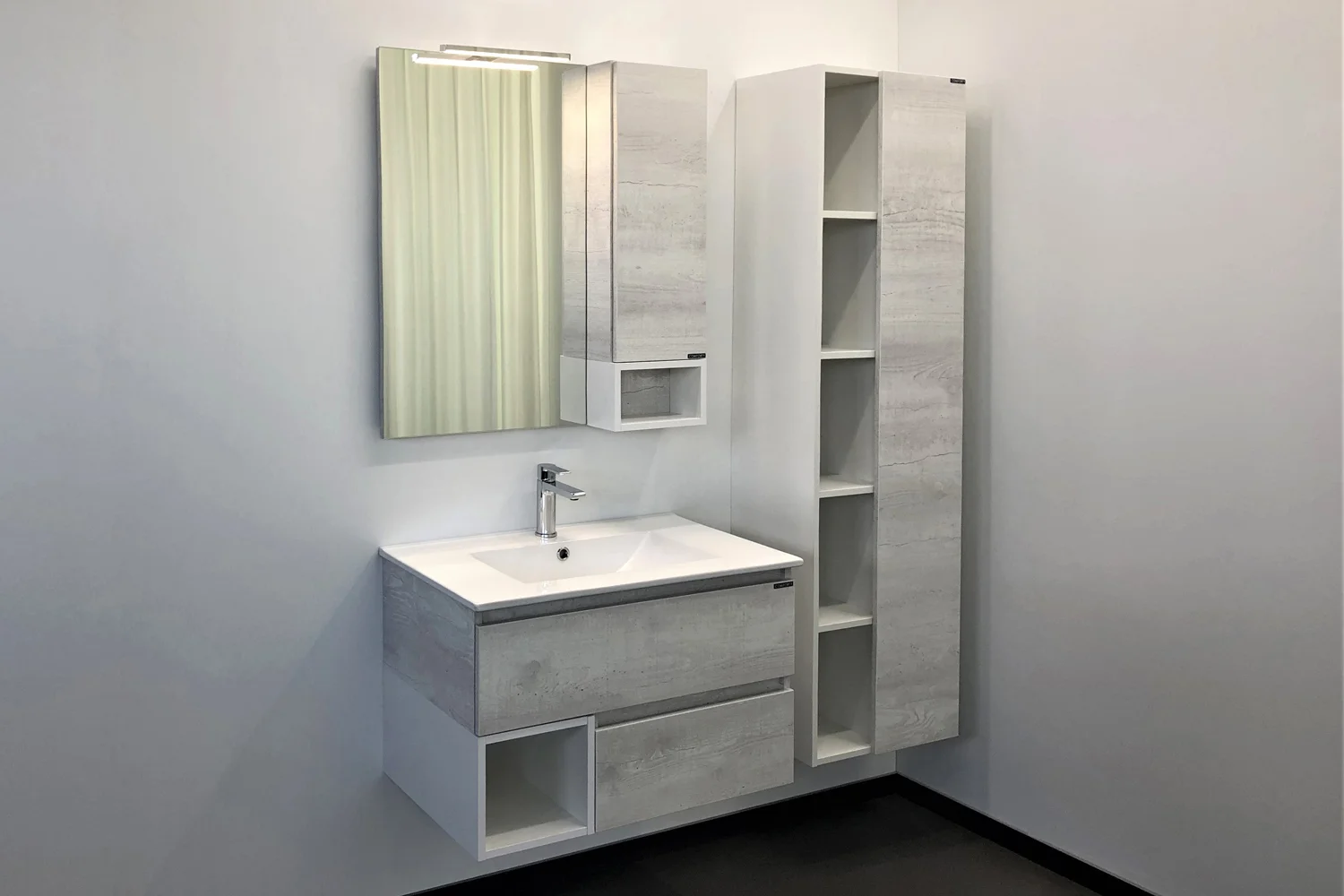 Приобрести сomforty тумба с раковиной "турин-75" дуб белый