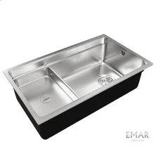 Oulin Кухонная мойка 76х45 см, сатин Oulin OL-EH201M