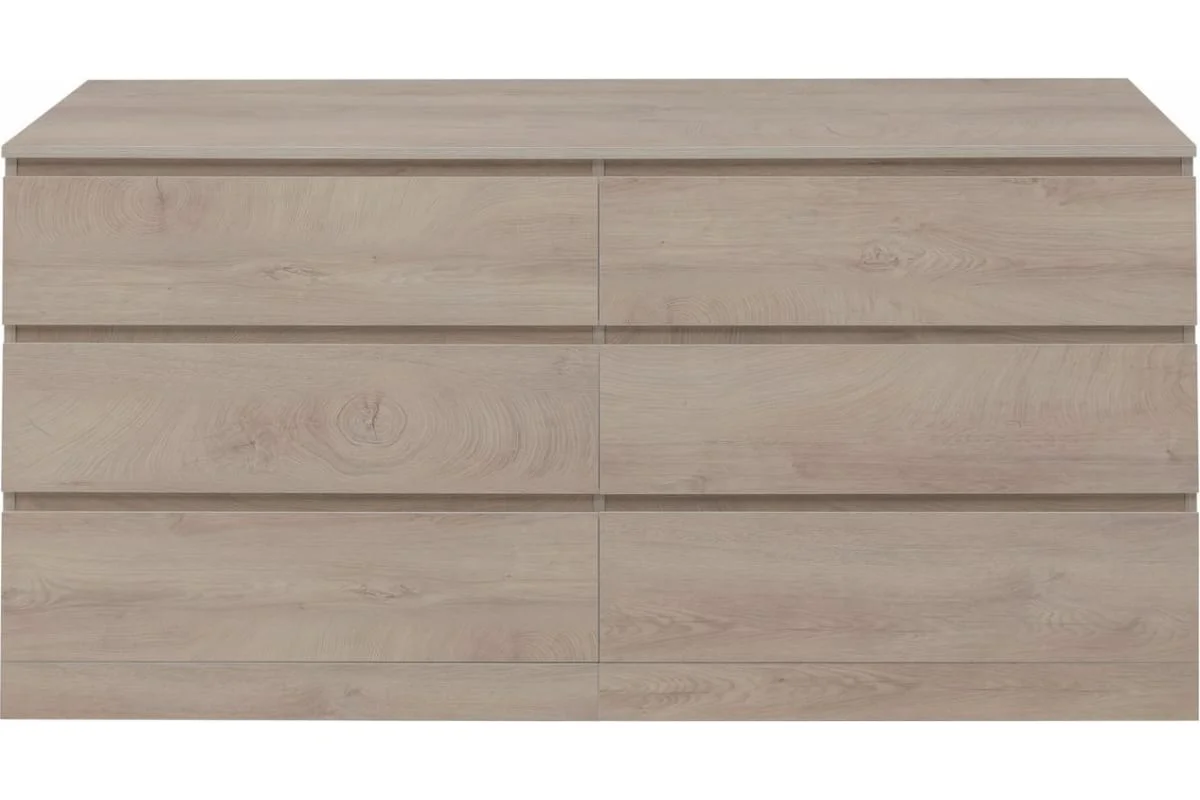 Приобрести aquanet комод сканди 160x48 см, дуб эдгрейн (6 ящиков)