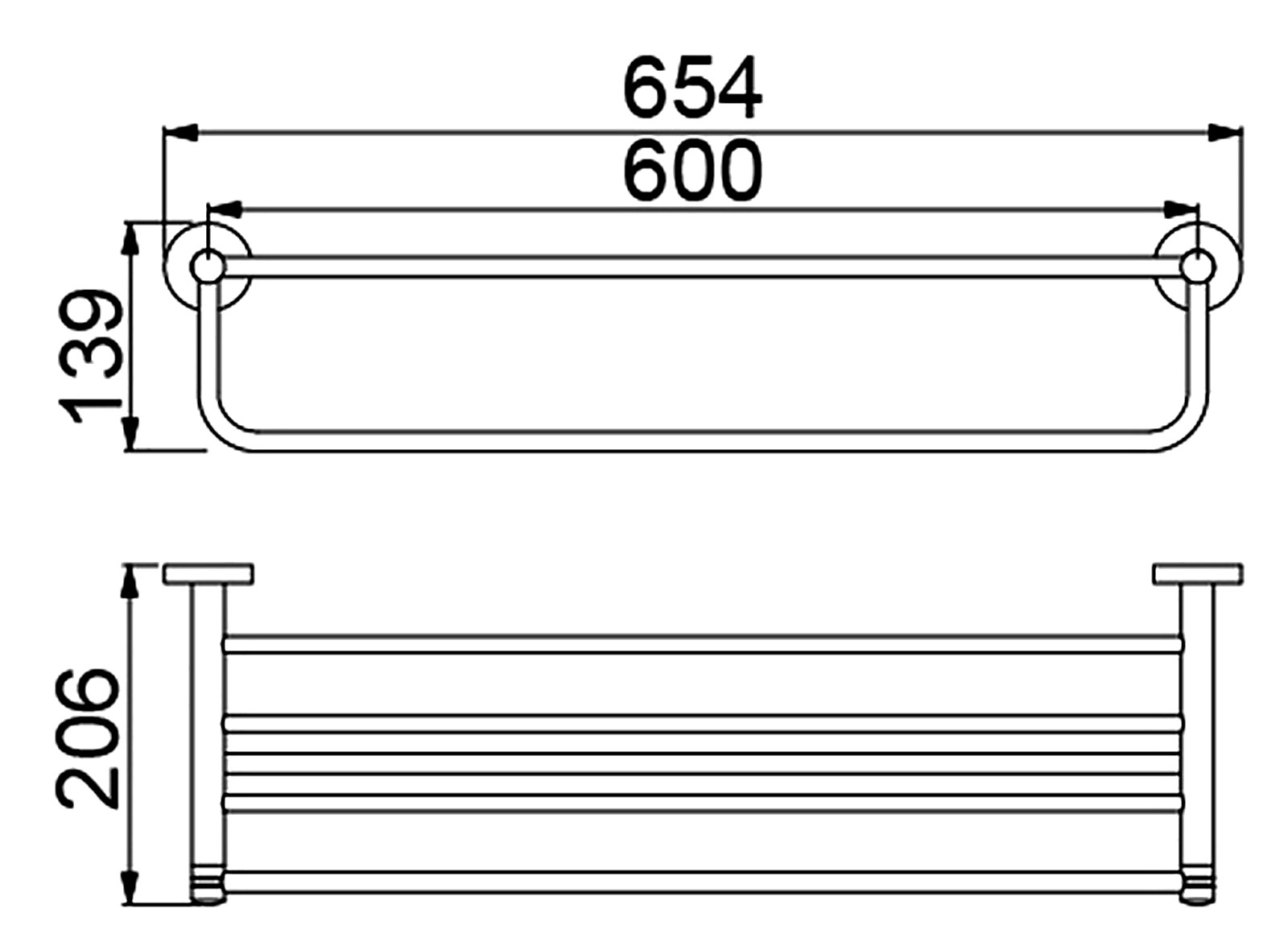 Приобрести полка для полотенец timo saona 13058/17 золото матовое
