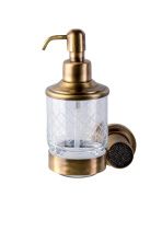 Boheme Дозатор жидкого мыла Royale Cristal, бронза\черный 10932-BR-B