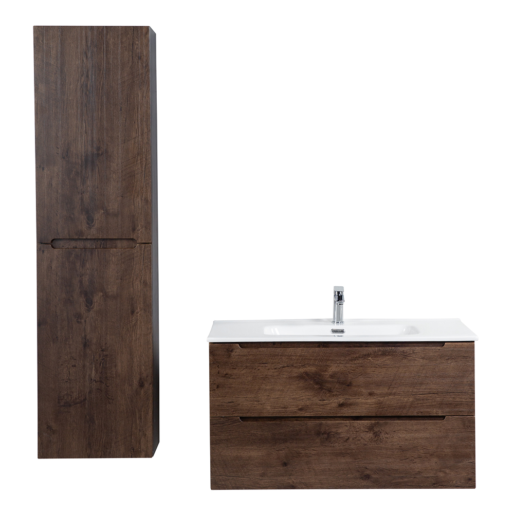 Приобрести belbagno тумба с раковиной etna 100 см, подвесная rovere moro, белая раковина