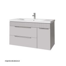 Caprigo Тумба с раковиной MONBAR-Smalty 100 см, правая, серая, эмаль