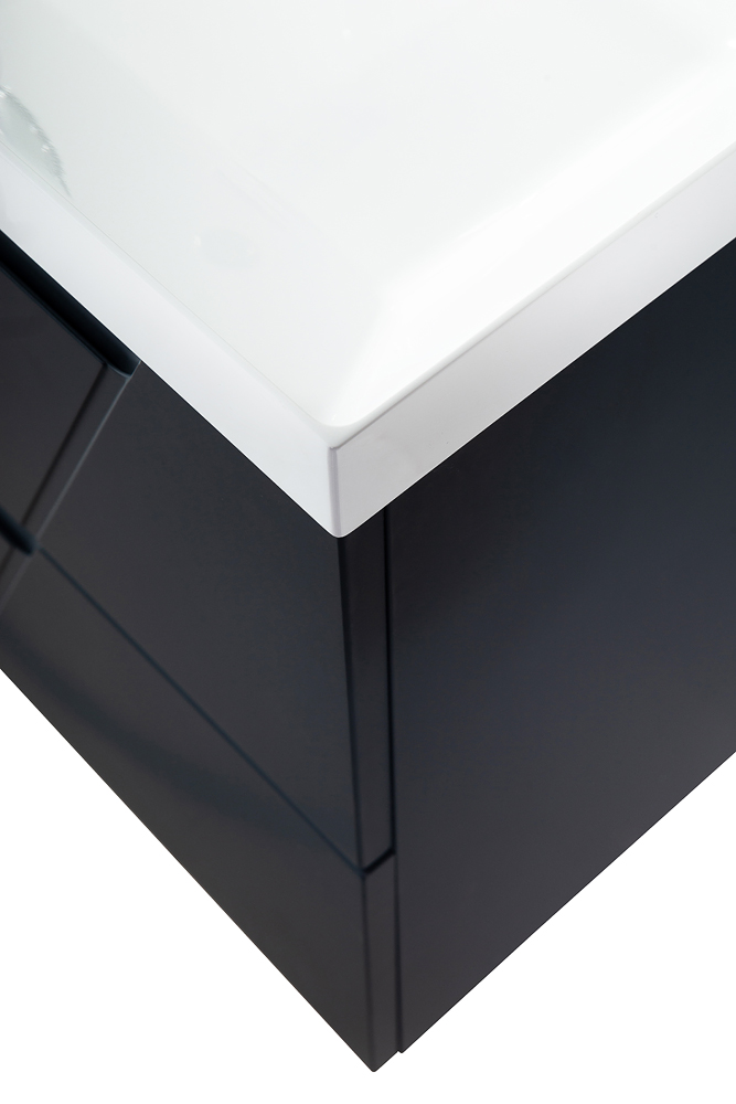 Приобрести belbagno тумба с раковиной vittoria 80 см, подвесная grigio opaco, белая раковина