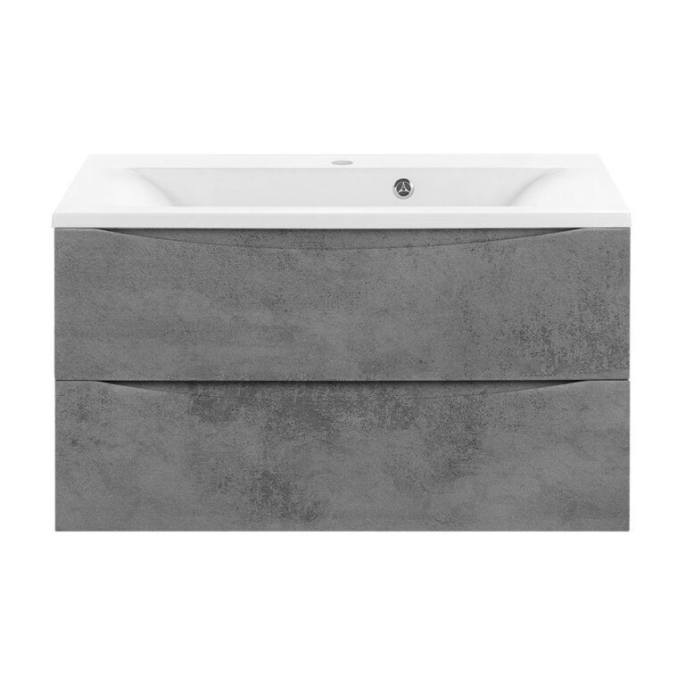 Приобрести vincea тумба подвесная mia 90 см, бетон с белой раковиной vmc-2ma900bt;vcb-3m900w
