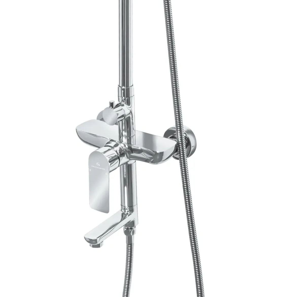 Приобрести grocenberg душевая система, хром gb7009cr