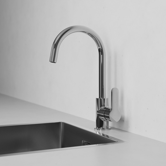 Приобрести iddis смеситель для кухни cuba 337,5 мм, хром cubsbj0i05