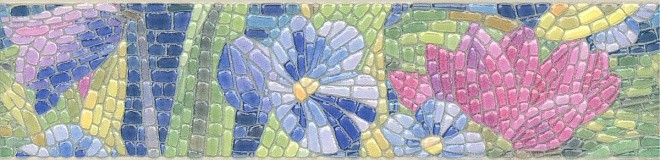Приобрести бордюр настенный kerama marazzi сад моне cen. разноцветный лаппатированный 30х7.2