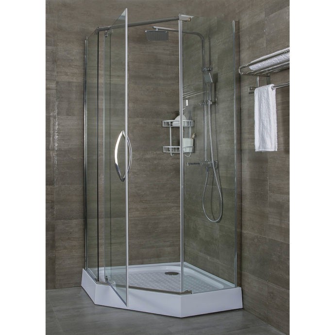 Приобрести ограждение душевое alex baitler ab215-100 100х100см, прозрачное