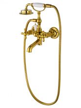 Смеситель для ванны с душем WONZON & WOGHAND RETRO, Глянцевое золото (WW-88639020-PG)