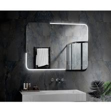 Continent Зеркало с подсветкой Raison 80х60 см, сенсорный включатель, белое