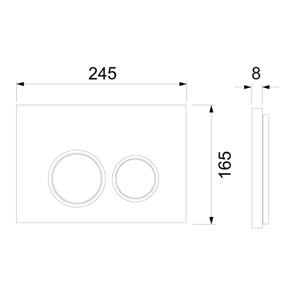 Приобрести tece кнопка смыва spring r для инсталляции, черная матовая 9940104