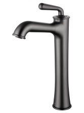 Смеситель для раковины высокий WONZON & WOGHAND STEAM, Темный графит (WW-88239008-BGM)