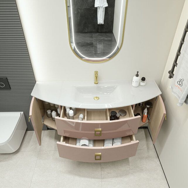 Приобрести caprigo тумба с раковиной legato 140 см, пудра