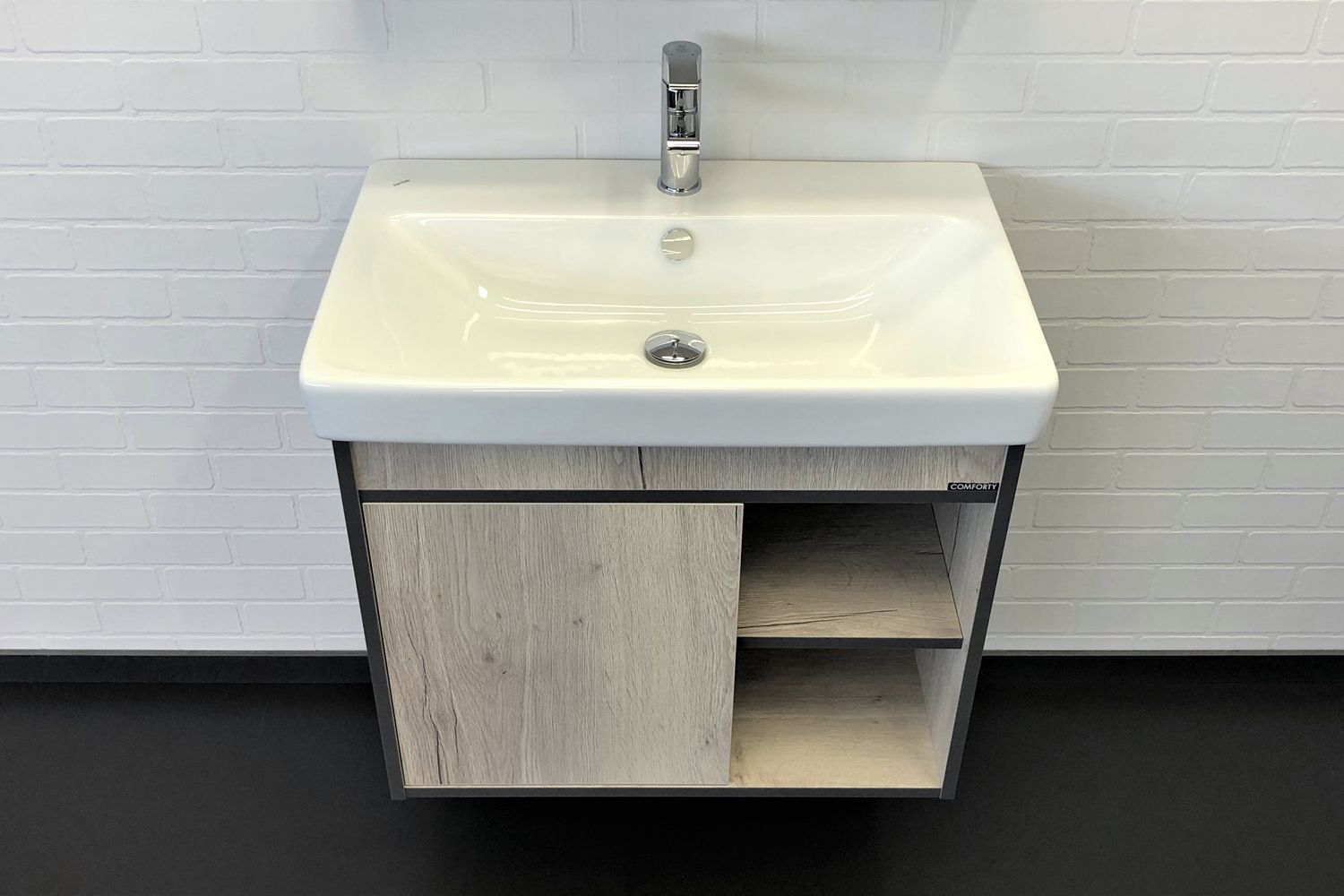 Приобрести сomforty тумба с раковиной вена-70 дуб дымчатый