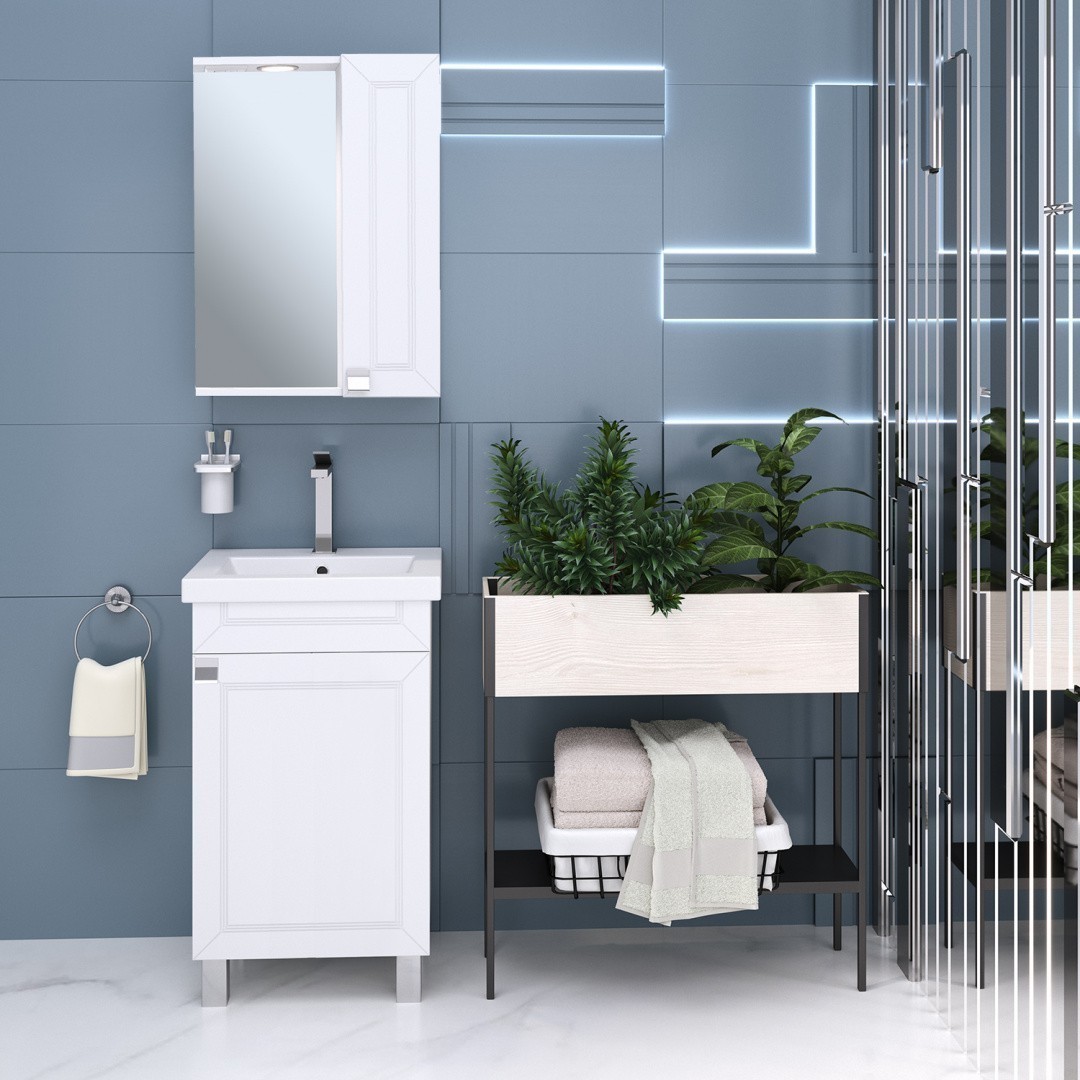 Приобрести aqua de marco тумба напольная с раковиной ostin 50см. 1 дверь правая