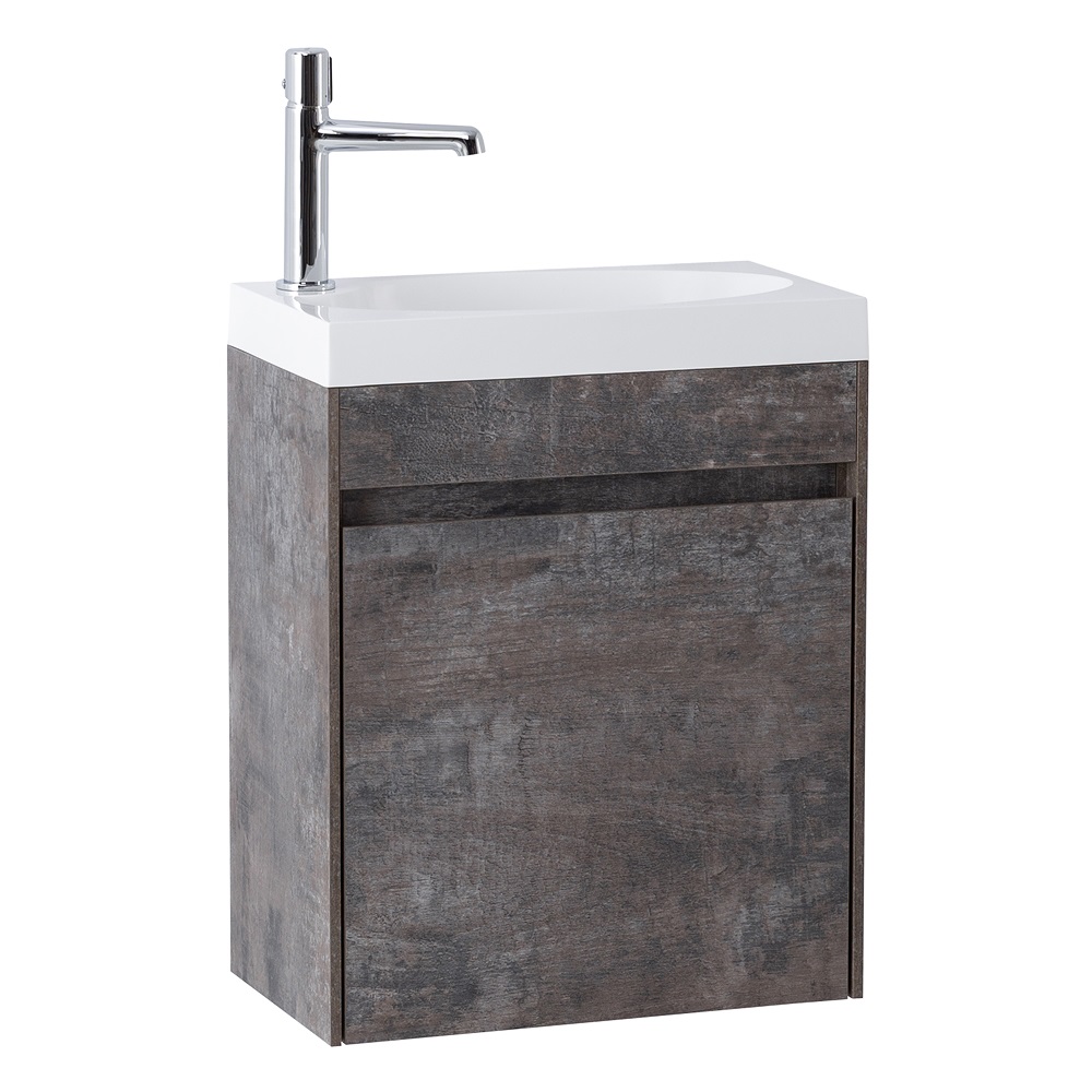 Приобрести belbagno тумба с раковиной pietra mini 46 см, подвесная с дверью 46-r stone, белая раковина