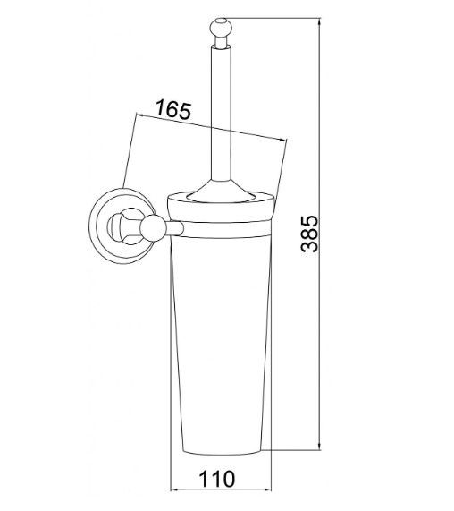 Приобрести boheme ершик для унитаза provanse, бронза 10810