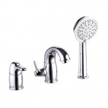 IDDIS Смеситель на борт ванны Oldie, 3 -отверстия, хром OLDSB30i07