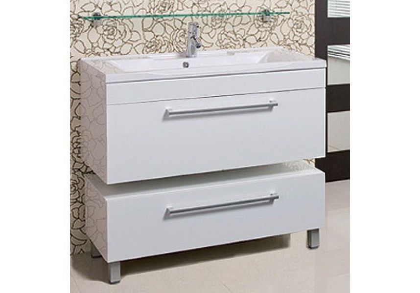 Приобрести комод с ящиком акватон мадрид м 100 см, цвет белый