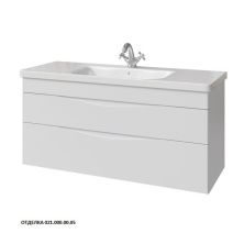 Caprigo Тумба с раковиной LENTO 120 см, белая, эмаль