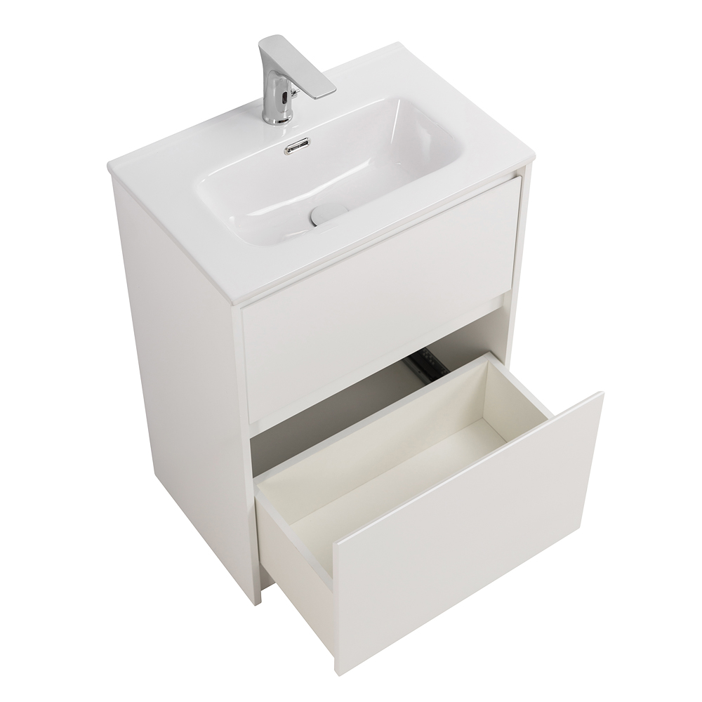 Приобрести belbagno тумба с раковиной kraft 39 50 см, напольная bianco opaco, белая раковина