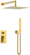 Boheme Душевая система Qubic, встраиваемая, матовое золото 474-3-MG