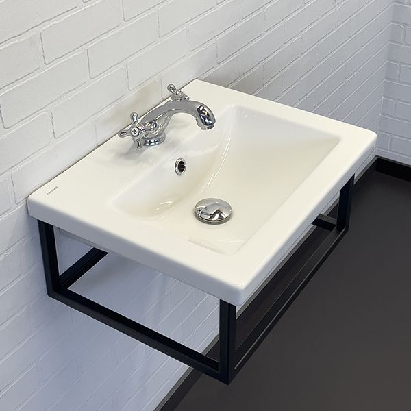 Приобрести сomforty консоль с раковиной 50 см, черный муар