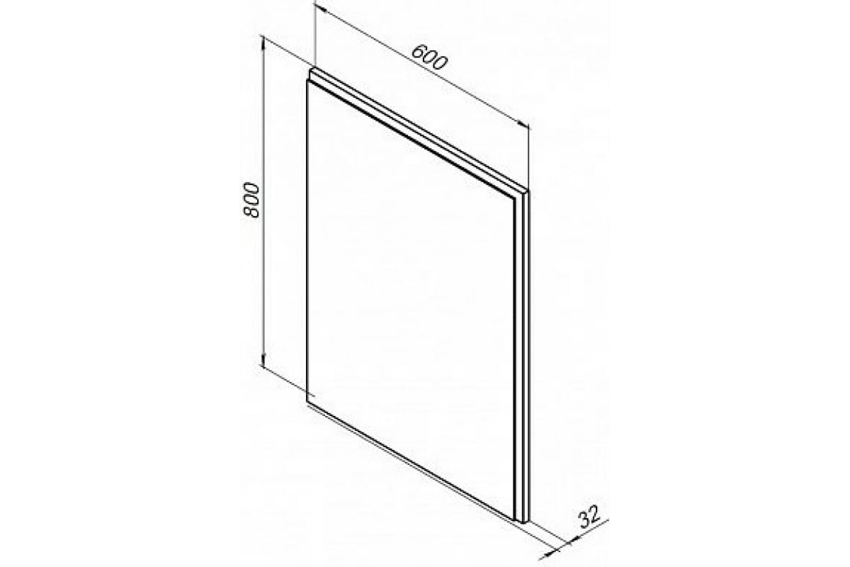 Приобрести aquanet зеркало nova lite 60 см, led подсветка, дуб рошелье